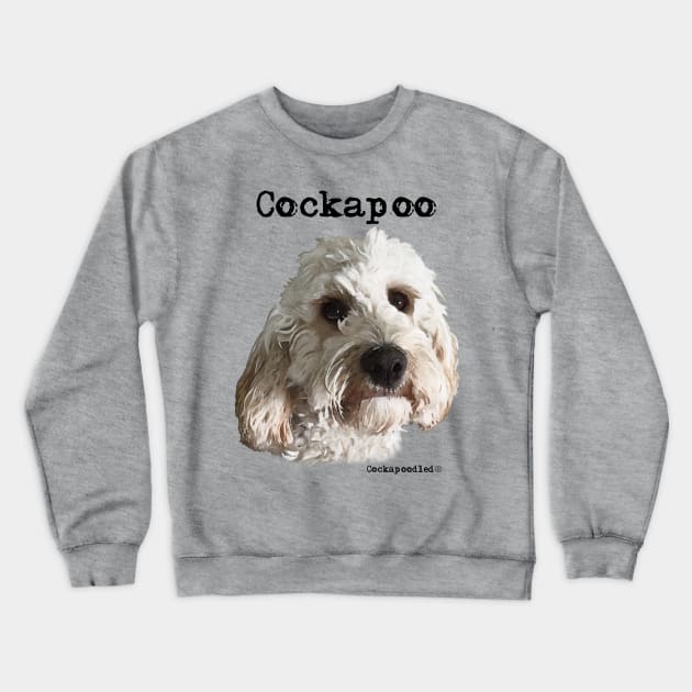 Champagne Blonde Cockapoo / Spoodle and Doodle Dog Crewneck Sweatshirt by WoofnDoodle 